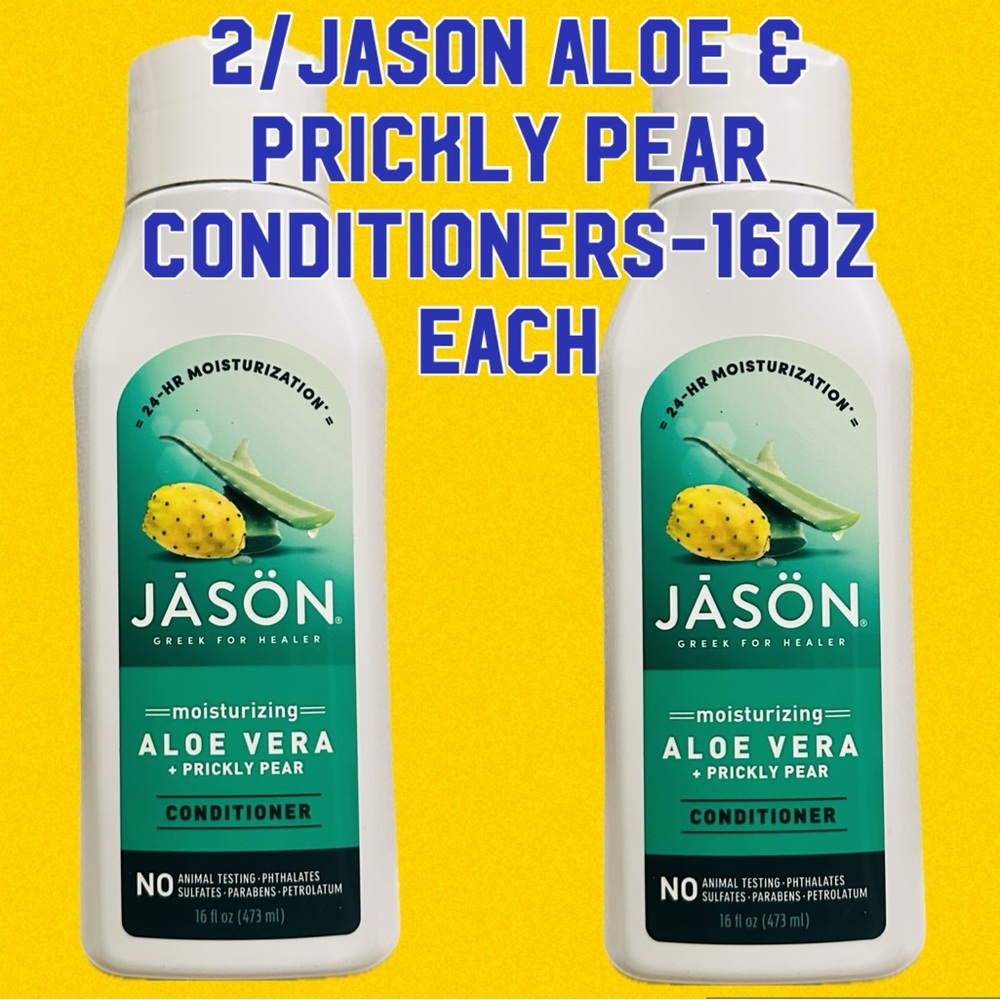 2 bottles Jason Aloe & Prickly Pear Hair Conditioners 16 oz x 2 $5.95 SHIPPING!